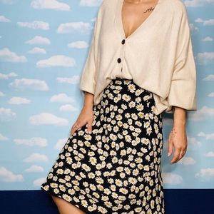 Rails Black Daisy Midi Skirt